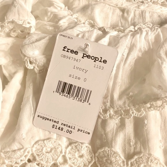 Free People Creul Intentions Dress in White- 0,2,12 - Picture 9 of 12